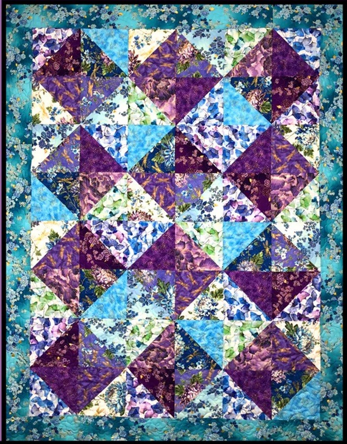 Indigo Bay Quilt Pattern-A Fat Quarter Pattern