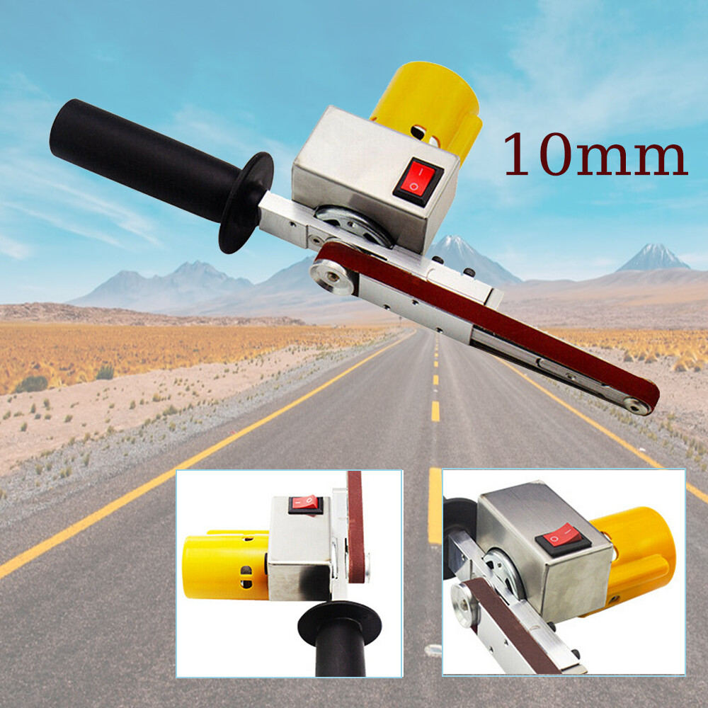 Electric Belt Sander Mini Grinder Small Machine Handheld +10 Sanding Belts