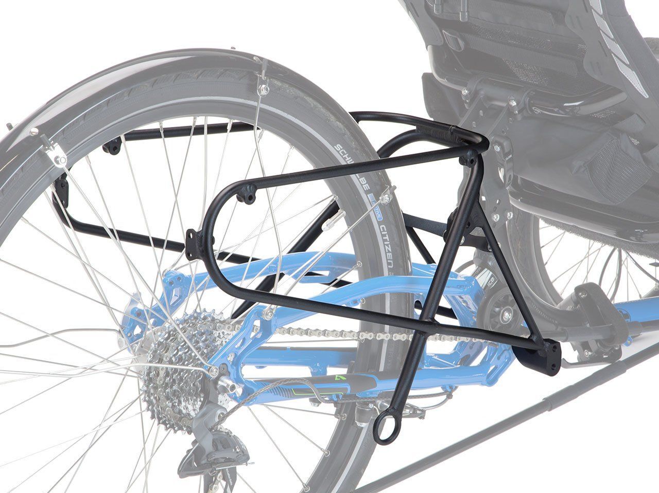NEW ICE Recumbent TRIKE Pannier Rack for 20" and 26" suspension ICE trikes 01700