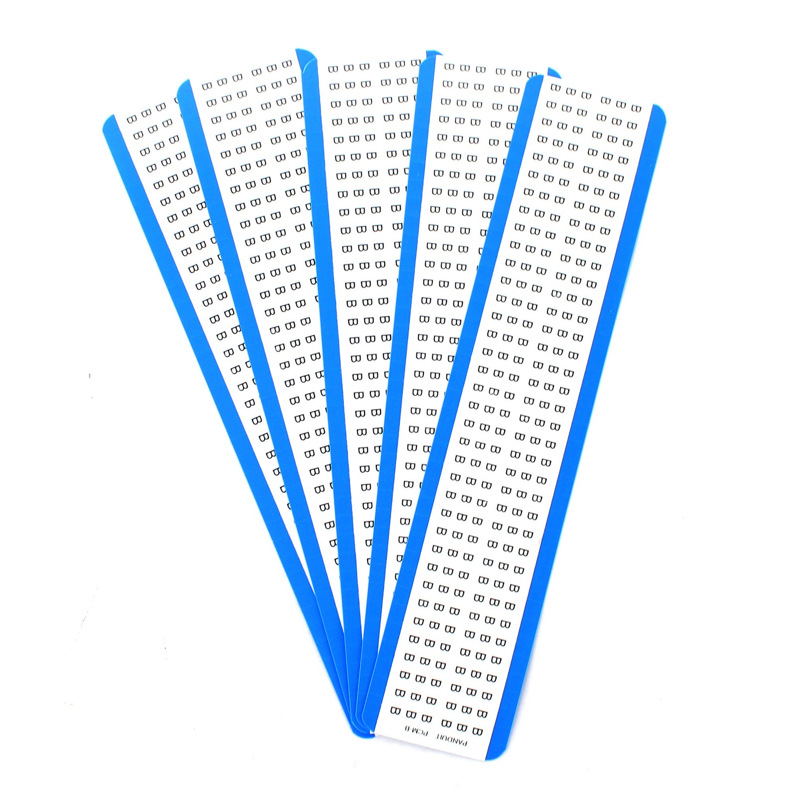 PANDUIT PCM-B PAN-CODE PRE-PRINTED "B" PCM VINYL CLOTH MARKER CARDS (5 PACK)