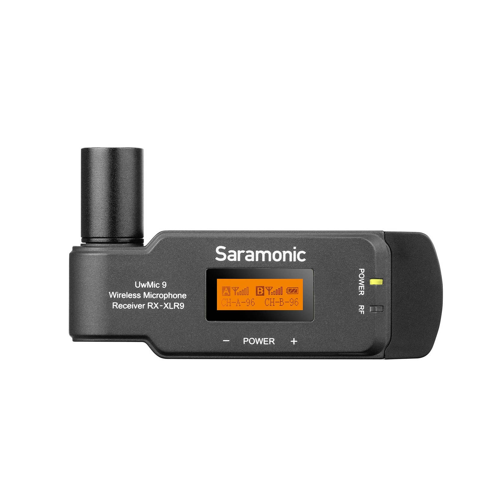 Saramonic UwMic9 RX-XLR9 Compact Plug-On Wireless Receiver XLR Dual-Channel UHF