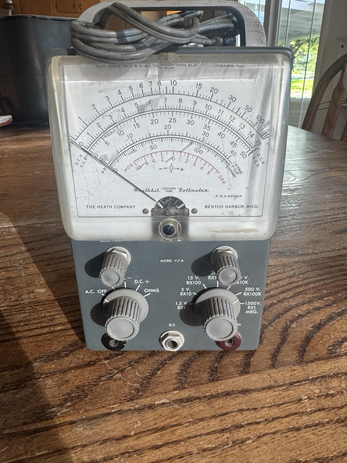 Heathkit Vacuum Tube Voltmeter Model V-7A MISSING PROBES