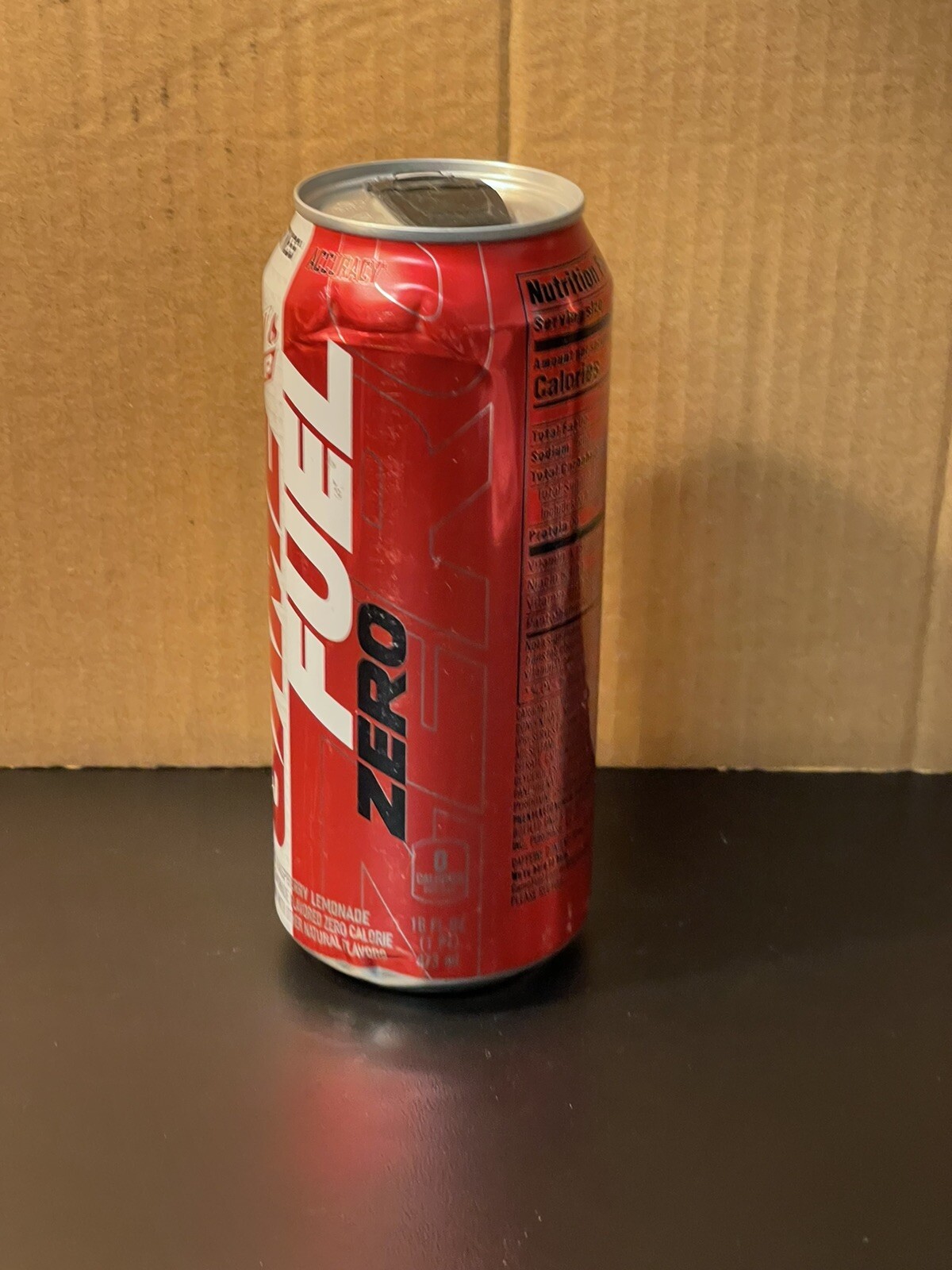 Mountain Dew Amp Game Fuel Zero Sugar Raspberry Lemonade Full 16oz Can