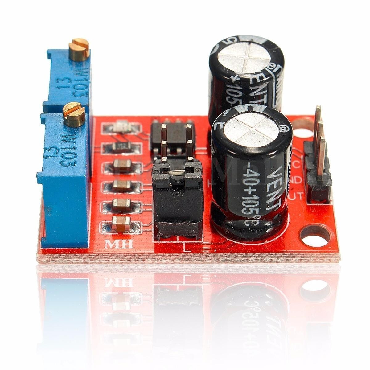2Pcs NE555 Duty Cycle Pulse Frequency Adjustable Square Wave Generator Module 2X
