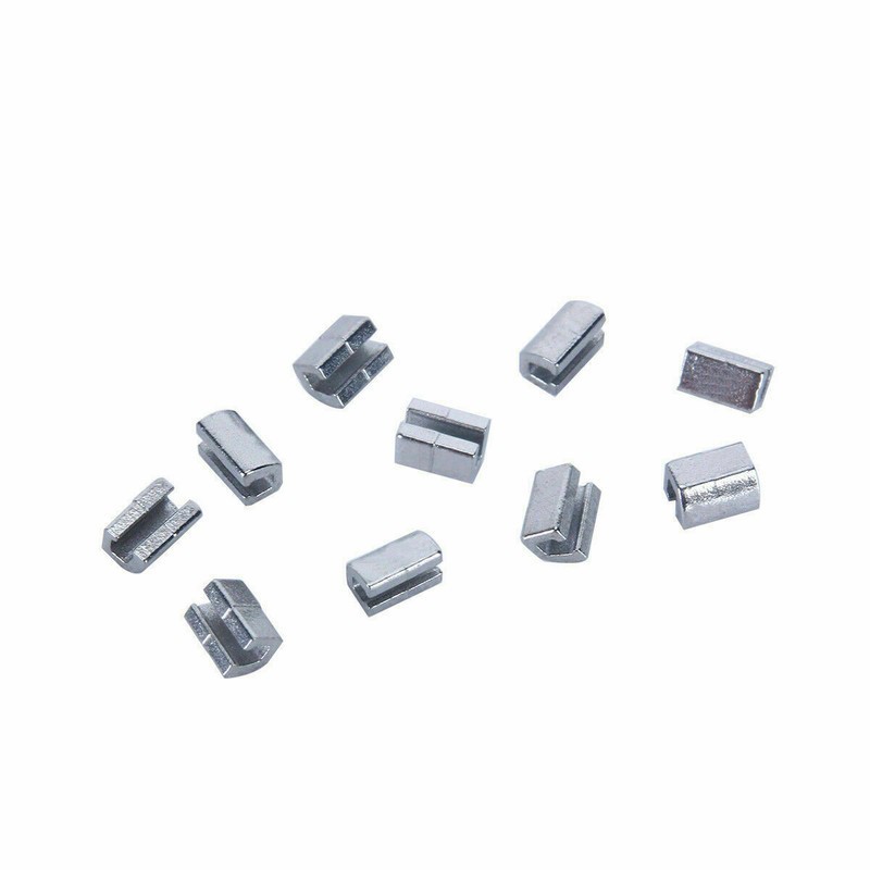100 Pcs Dental Orthodontic Crimpable Hook Split Stops Open Type Stainless Steel