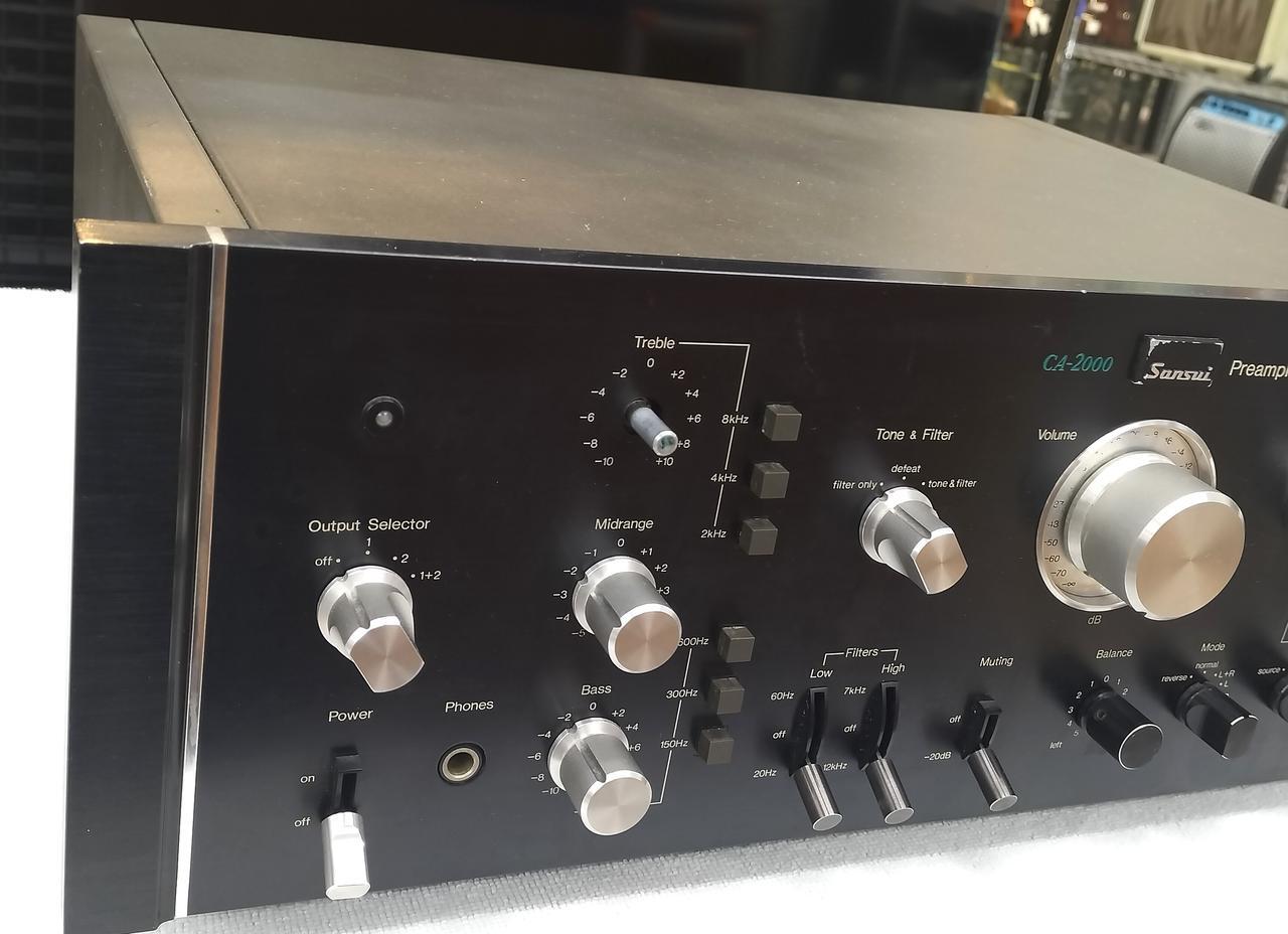 Sansui CA-2000 Stereo Preamplifier Transistor Tested Japan