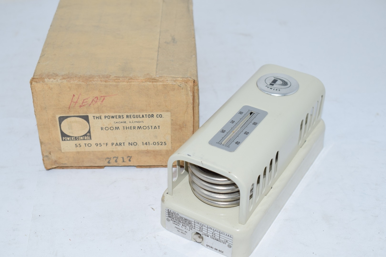 NEW Powers Control 141-0525 Room Thermostat 55-95 F