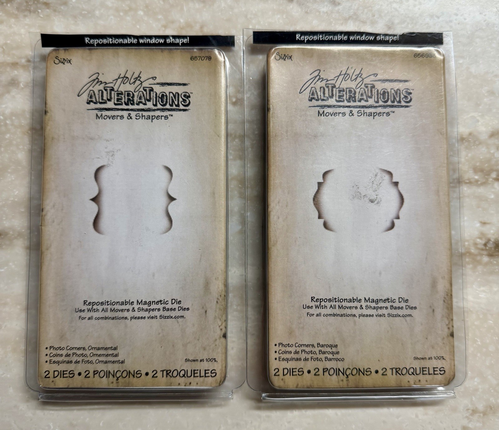 Tim Holtz *PHOTO CORNERS: BAROQUE & ORNAMENTAL* Alterations Movers/Shapers