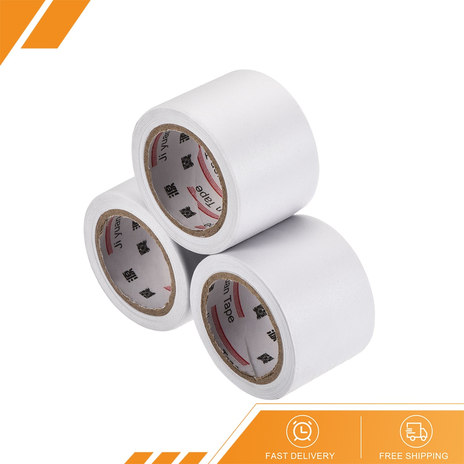 3 x Pipe Tapes Non-Adhesive 4cmx13m Waterproof Tube Protector White