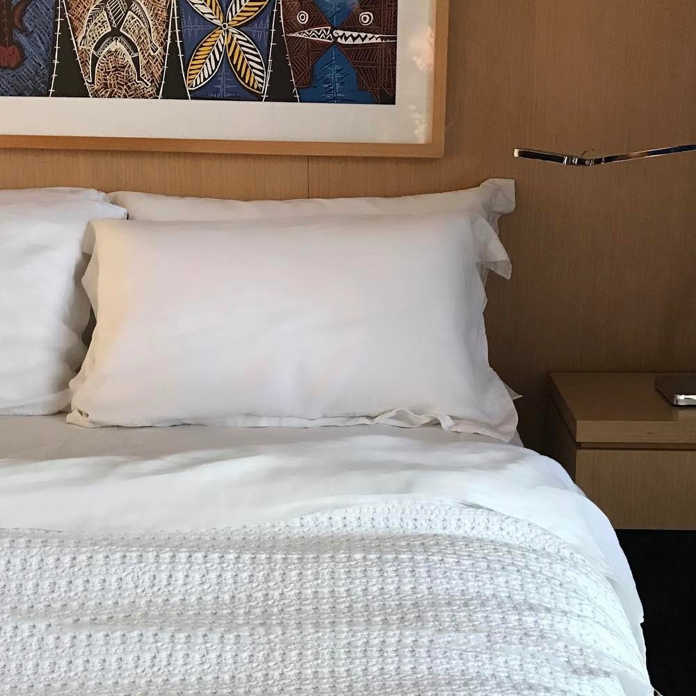Bemboka Pure Soft Cotton Waffle Blanket King/Queen White