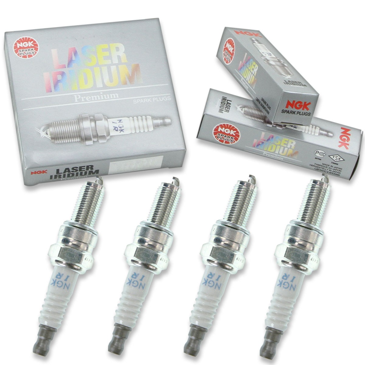 4pcs 12-13 Arctic Cat TZ1 LXR NGK Laser Iridium Spark Plugs 1056cc 64ci Kit gl