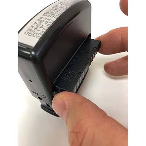 4817 Date Stamp With 12 Changeable Messages Black Ink Rubber Stamper Tool