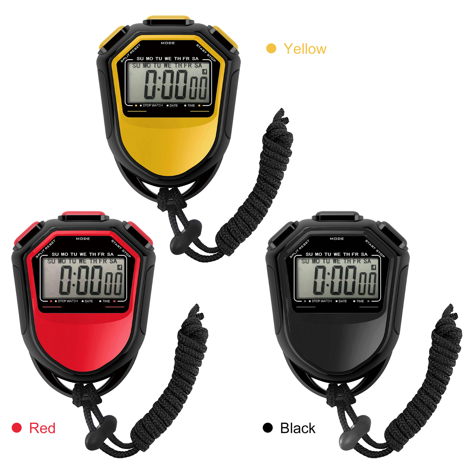 Waterproof Stopwatch Digital Handheld LCD Timer Sports Counter L5C4