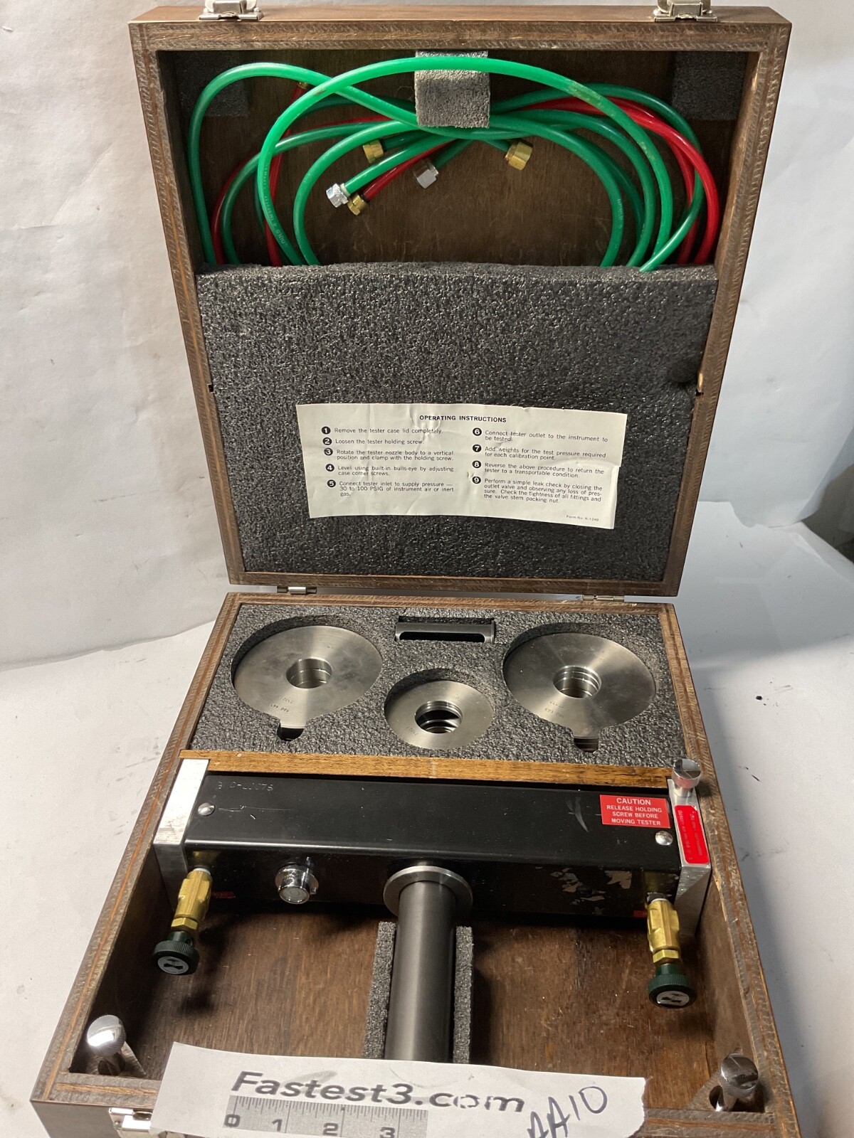 Ametek Type K Stainless Steel Pneumatic Deadweight  Pressure Tester PK-254WC-SS
