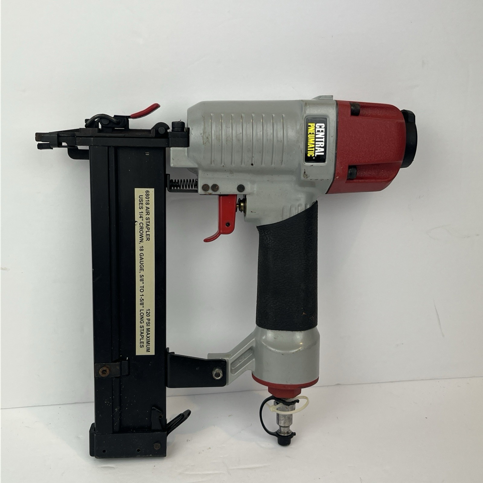 Make Offer Central Pneumatic 18 Gauge 2in1 Air Nailer/Stapler 5/8”–2”