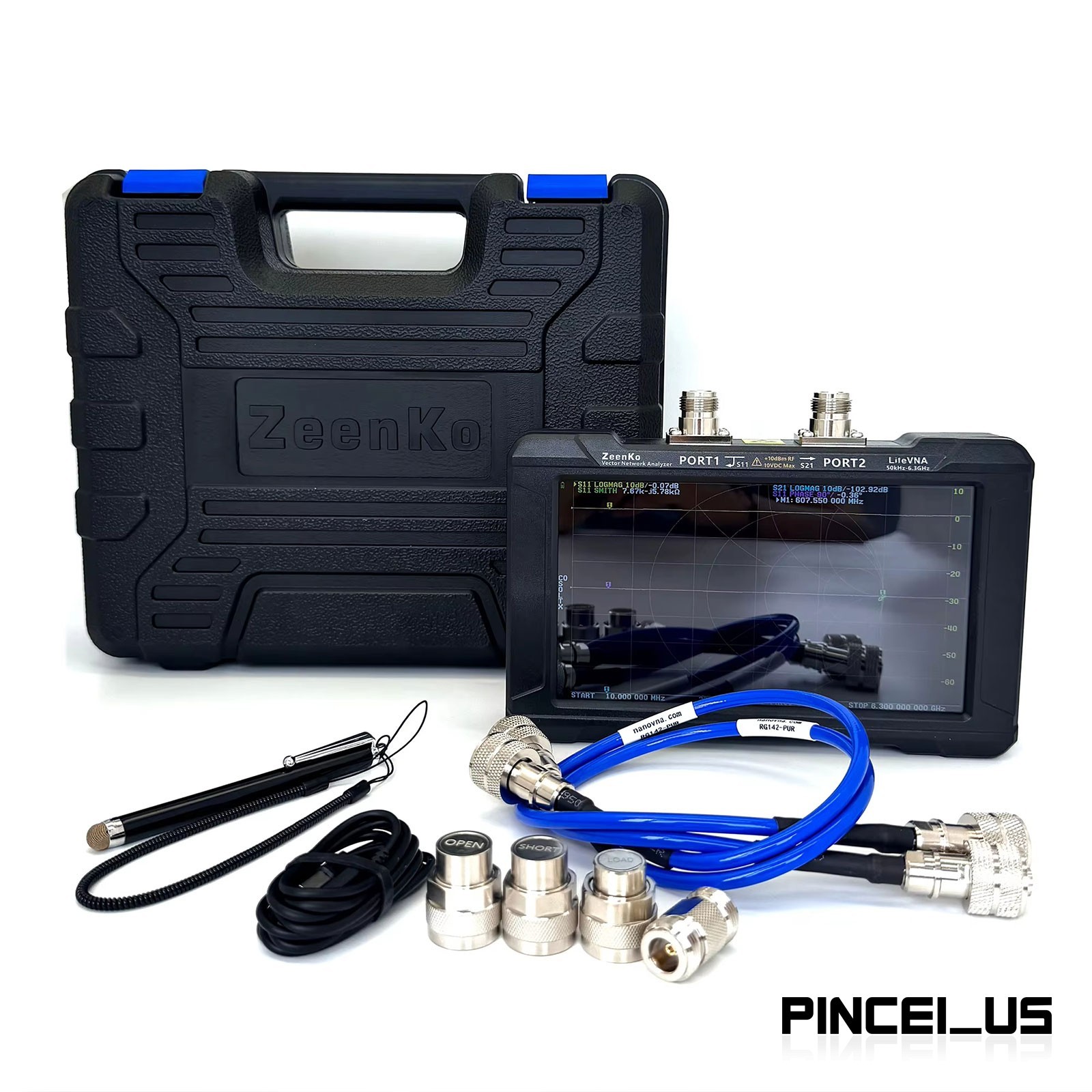 LiteVNA67 50kHz-6.3GHz Vector Network Analyzer Built-in FPU with 7-Inch Screen