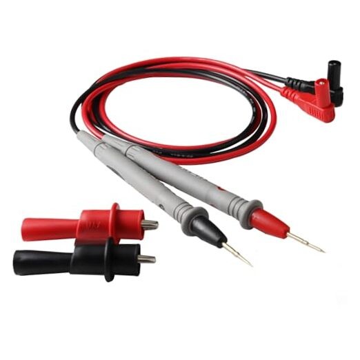 Digital Multimeter Test Leads - 2PCS Crocodile Clips - Professional Probe Kit