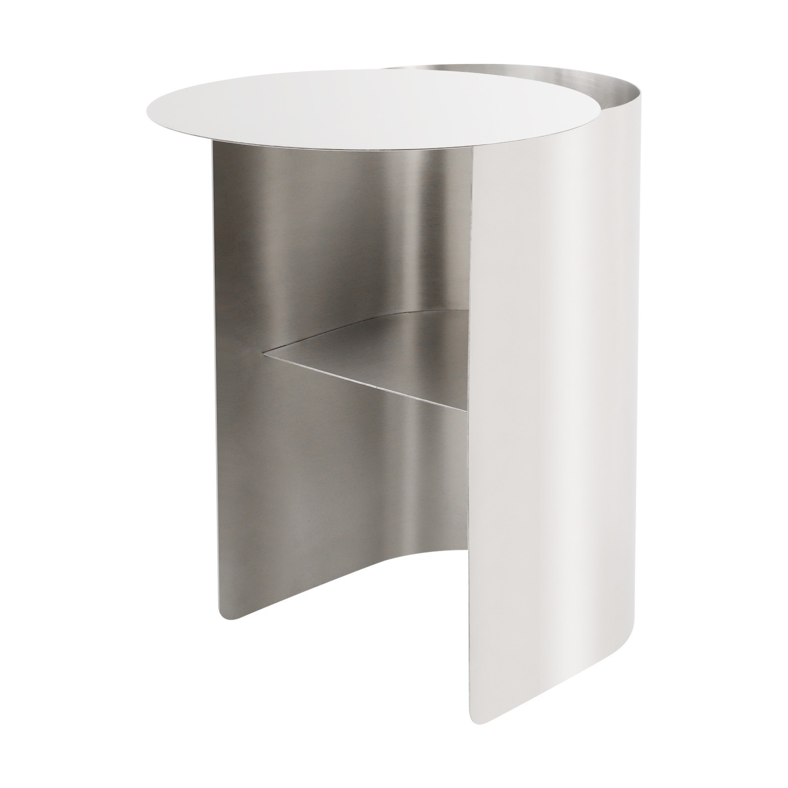 Side Table 28*46*51cm Bedroom Stainless Steel Side Table Silver Sofa Side Table