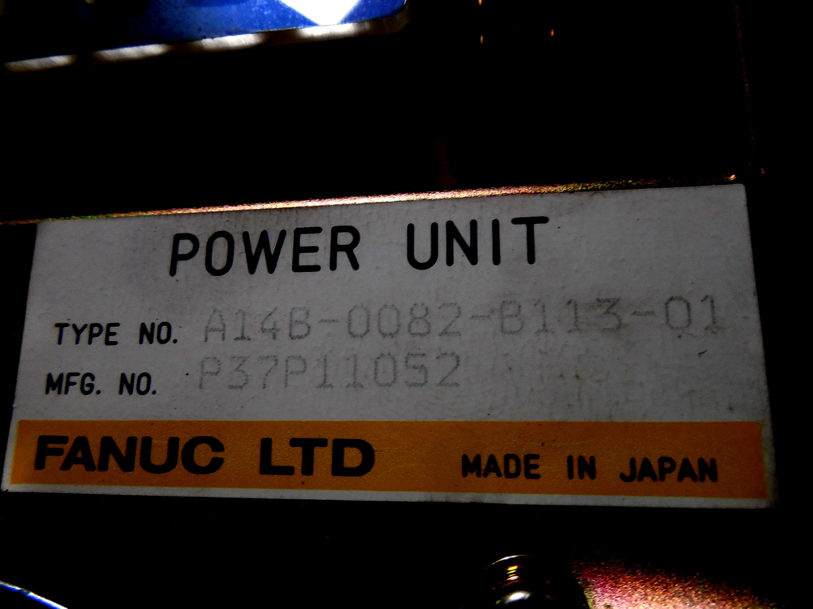 USED Fanuc A14B-0082-B113-01 Laser Power Unit Module