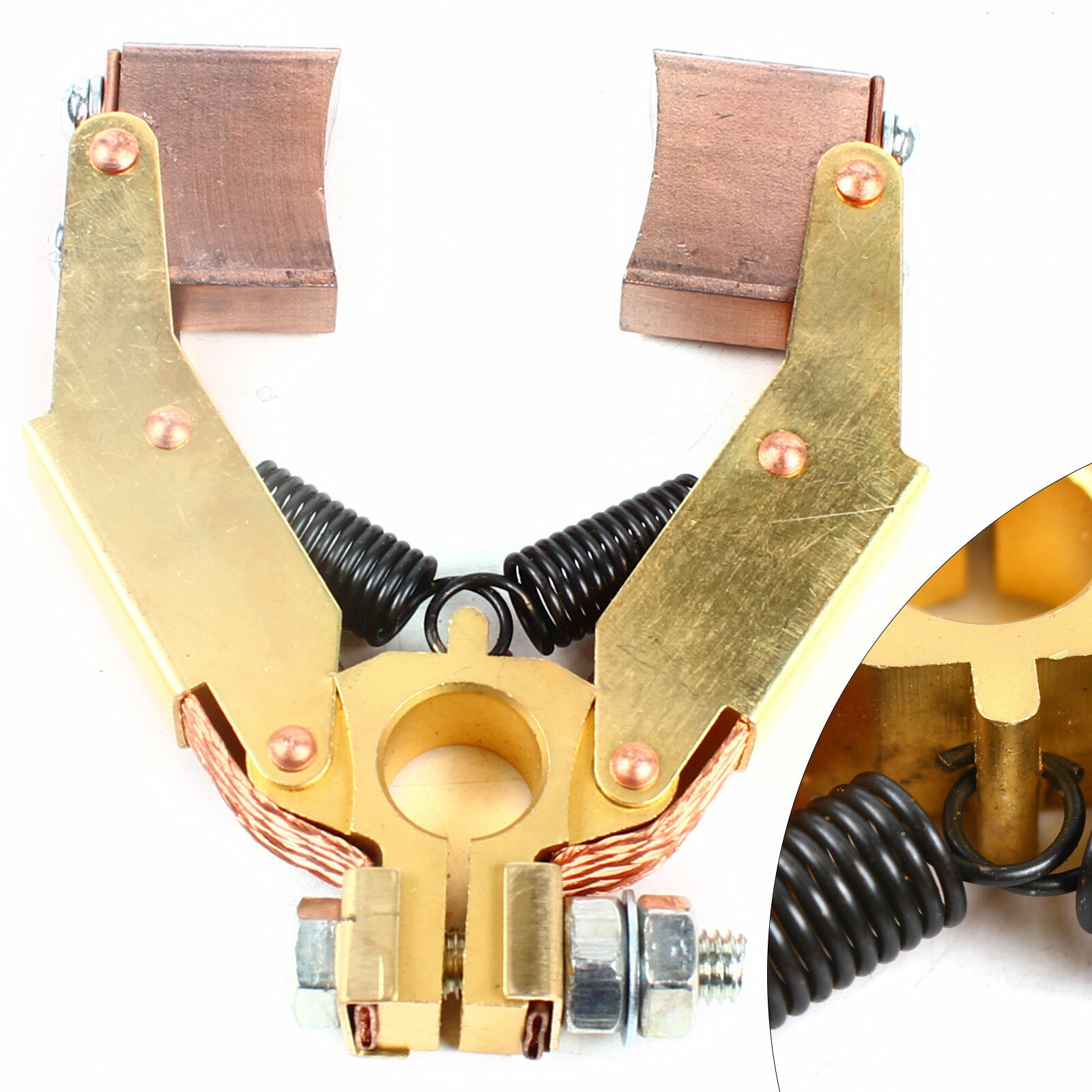 Copper Motor Carbon Brush Herringbone Holder V-shape For Slip Ring 12.5*32mm USA