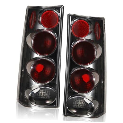 Tail Light Compatible With 2003-2023 Chevy Express GMC Savana Van 1500 Black