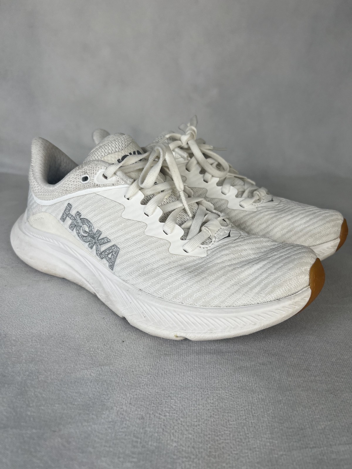 Hoka Solimar Running Shoes Women's Size 7 White Lightweight Trainers