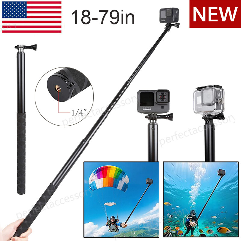 2M Extendable Selfie Stick For DJI Action 5 4 3 2 OSMO Pocket 2, Insta360 One R