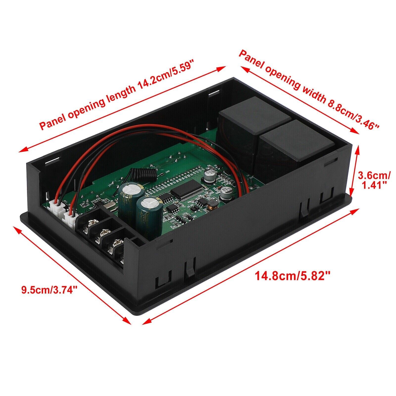 Speed Controller PWM DC Motor Timing Reversible Remote Control LCD-Display 60A