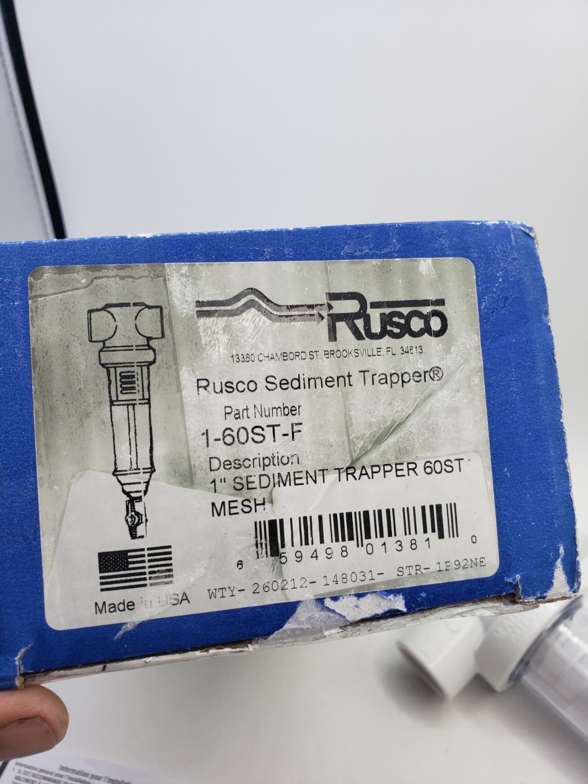 Rusco 1-60ST-F 60 Polyester Mesh Screen Sediment Trapper System