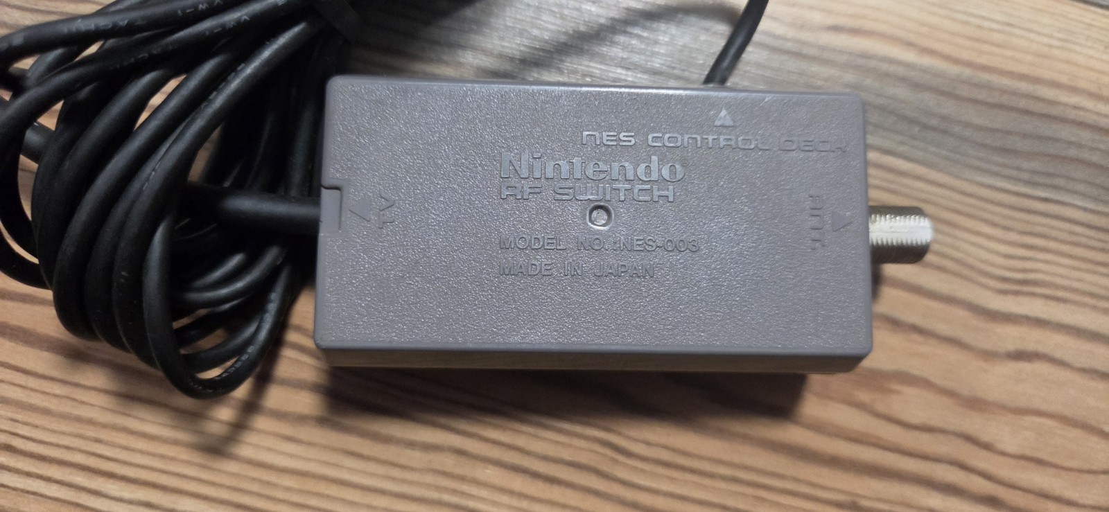 Nintendo Original OEM NES RF AV Cable TV Game Switch NES-003 Tested Excellent VG