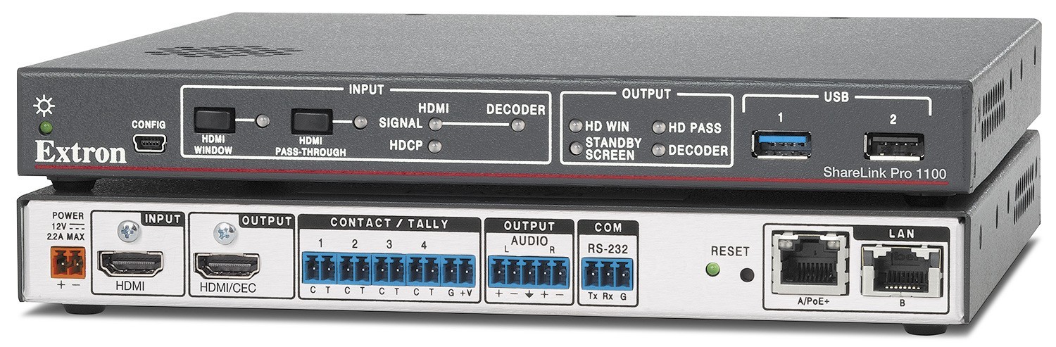 Extron Sharelink Pro 1100 Wired and Wireless Presentation System 60-1943-01