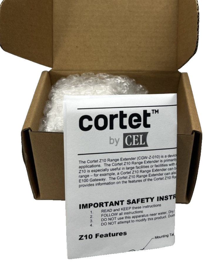 Cortet by CEL Z10 HA 1.2 Compliant Repeater-Range Extender-ZigBee Network-New