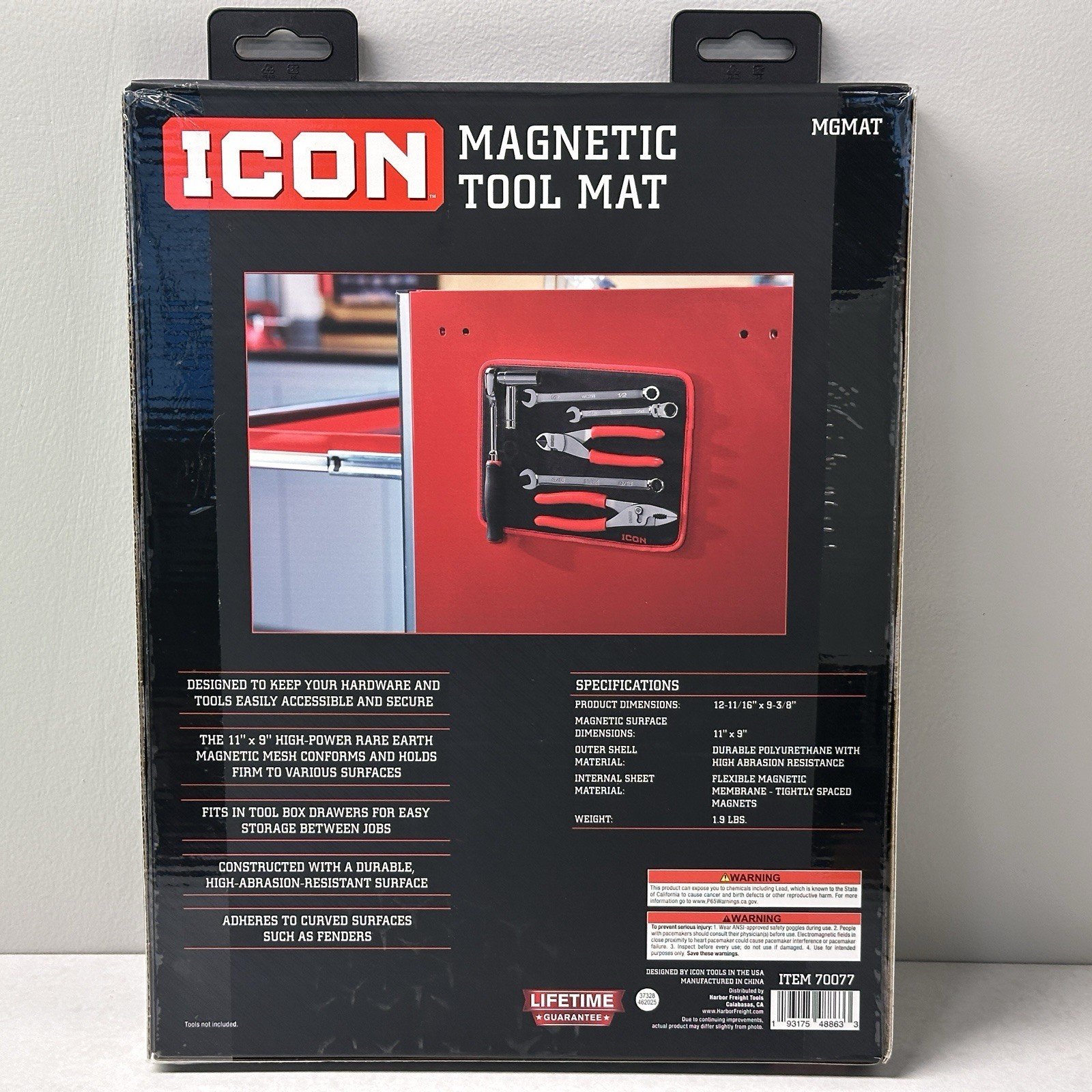ICON Tools Professional Magnetic Tool Mat Magnet Holder Harbor Freight 70077