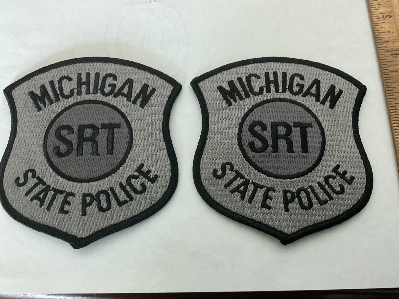 Michigan State Police SRT  Subdued collectors patch Set New Full Size
