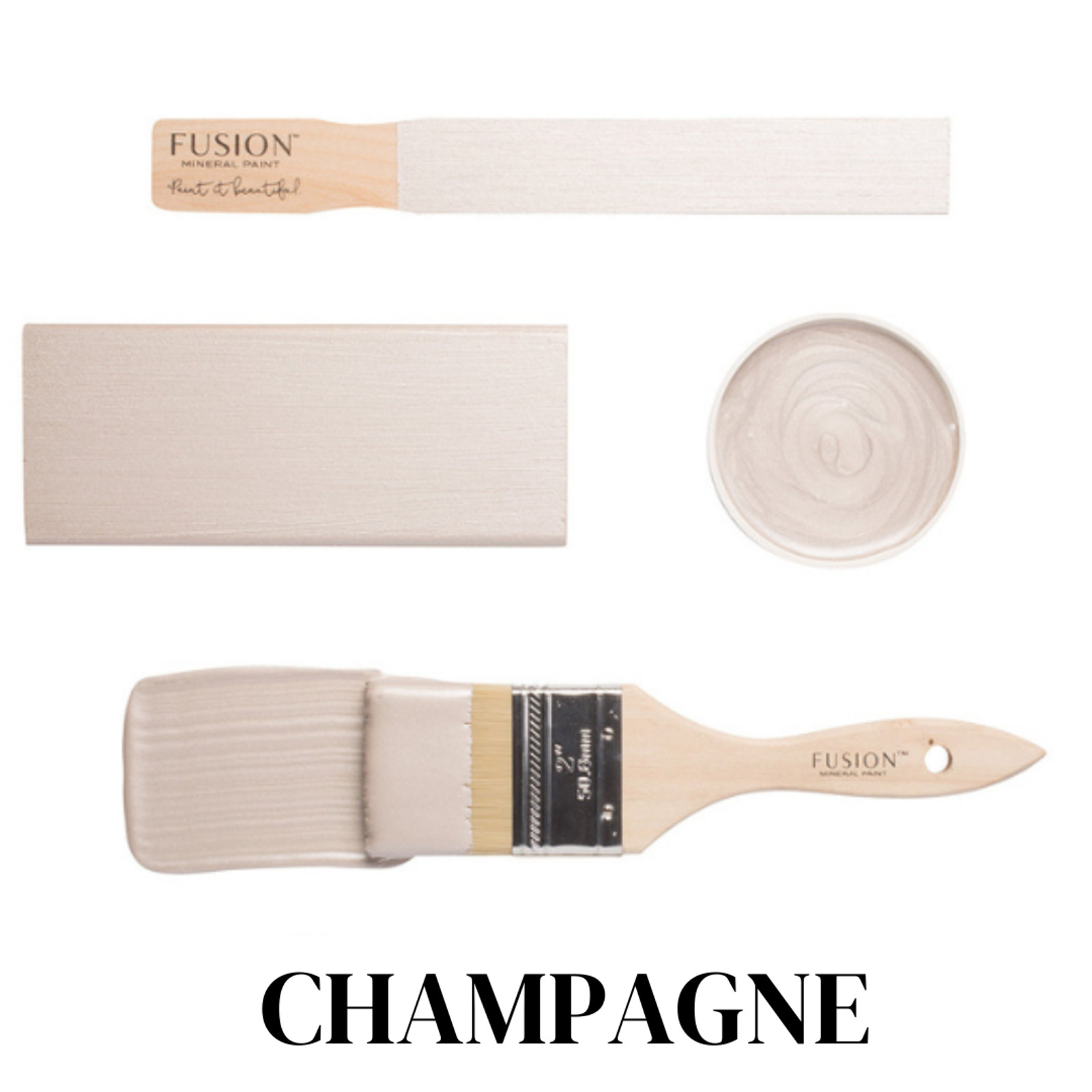 Champagne - Metallics Fusion Mineral Paint 37 ml Upcycling Furniture Paint