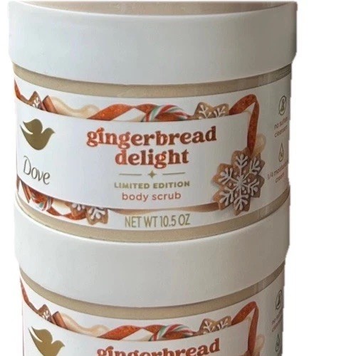 1 Dove Limited Edition Holiday Treat Body Scrub Gingerbread Delight Christmas