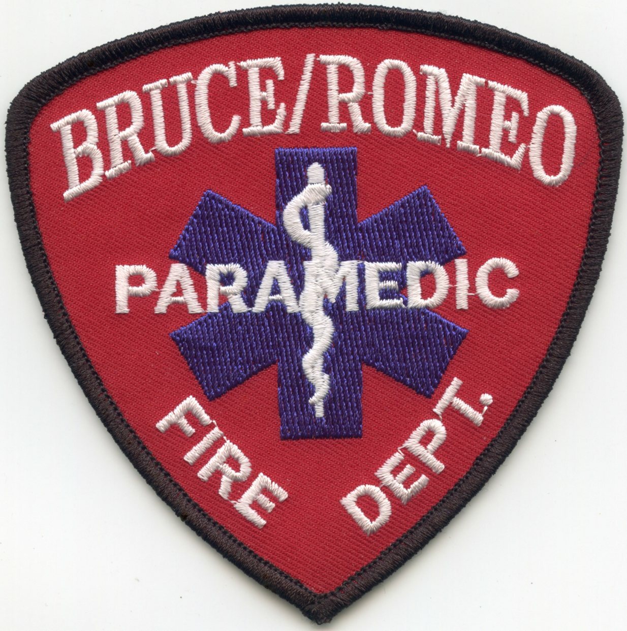 BRUCE TOWNSHIP - ROMEO VILLAGE MICHIGAN PARAMEDIC FIRE PATCH