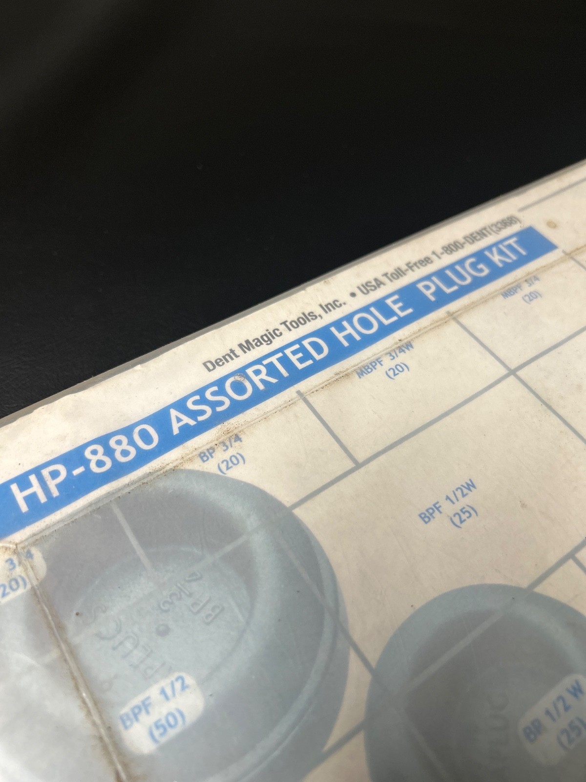 HP-880 Assorted Hole Plug Kit Paintless Dent Repair - Dent Magic Tools
