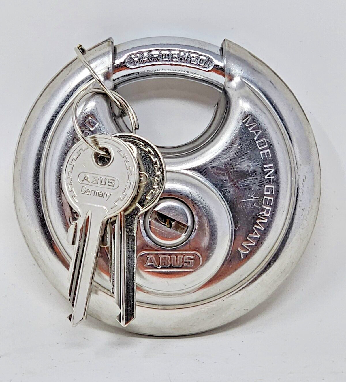 Abus 26/80 Ka Padlock Partially Hidden Shackle Disc Stainless