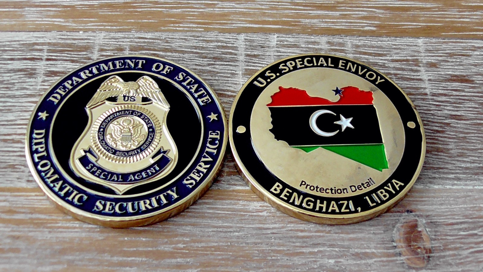 DOS Diplomatic Security Service Protection Detail Benghazi Libya Challenge Coin