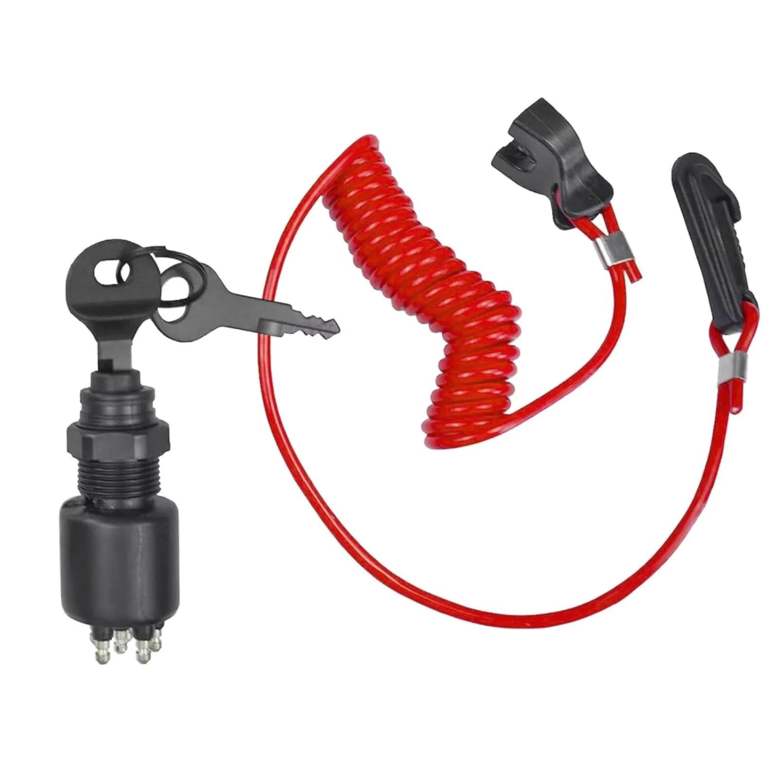 5005801 Ignition Switch With Safety Lanyard Keys Replacement for BRP Boat