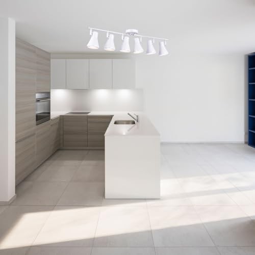 Foldable Track Lighting Fixtures, 6 Way Pivot Shade Ceiling LED Lights,Modern