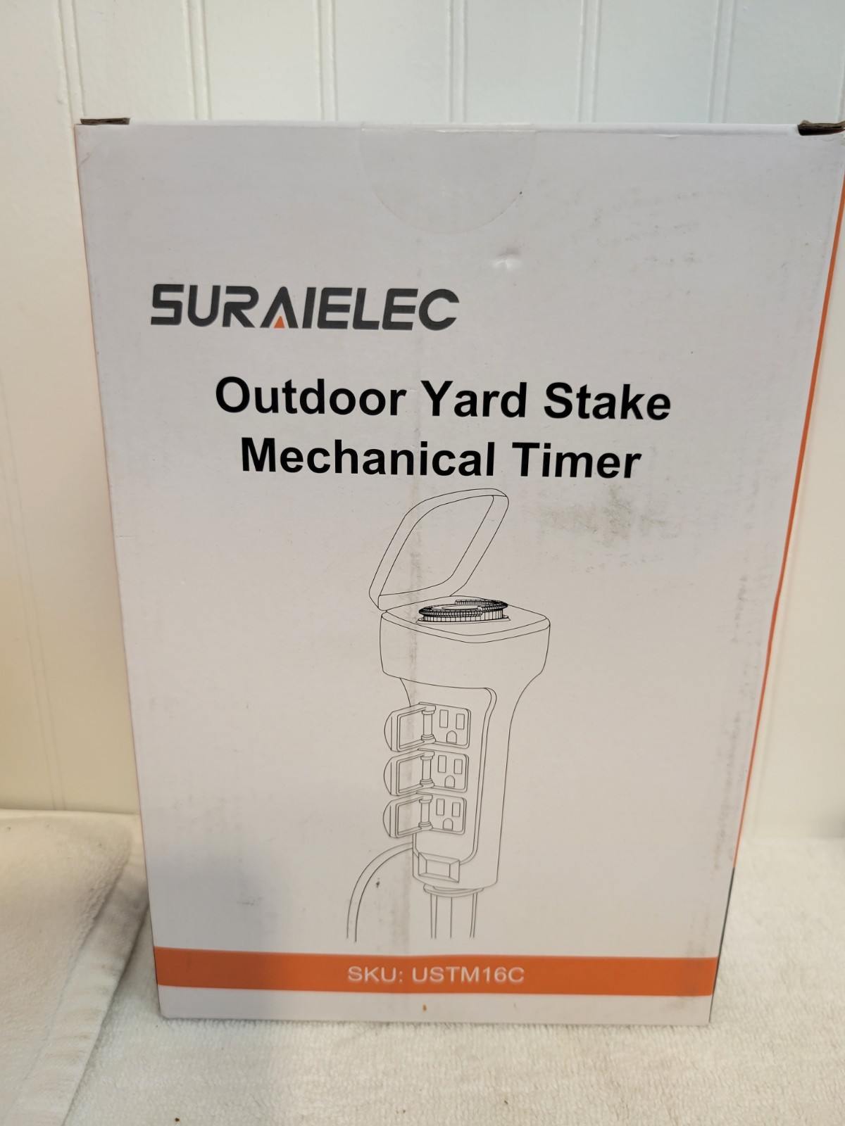 SURAIELEC Outdoor Yard Stake Mechanical Timer With Six Outlets - USTM16C