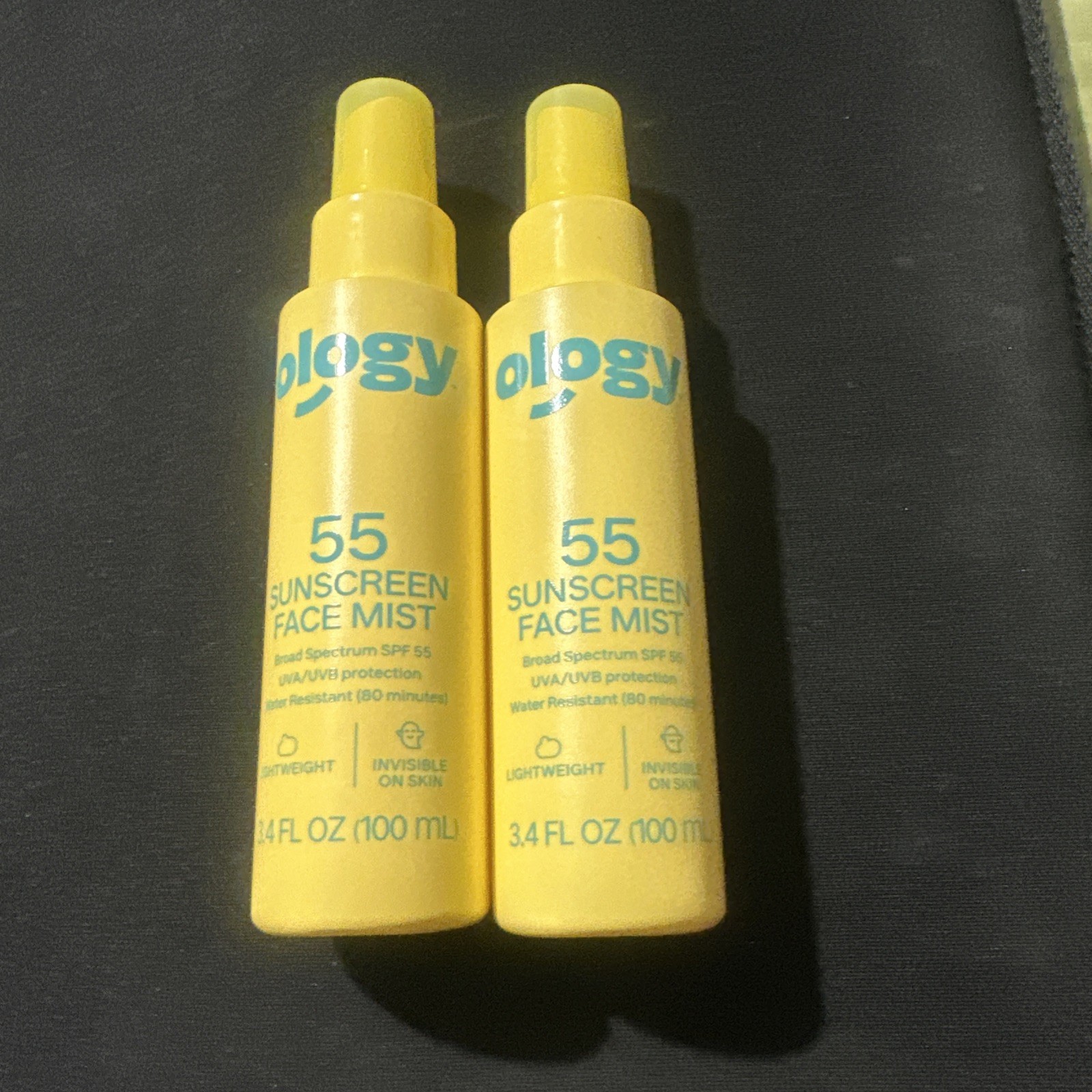 Ology 55 Sunscreen Face Mist 3.4  fl oz Exp.7/27  Lot of 2
