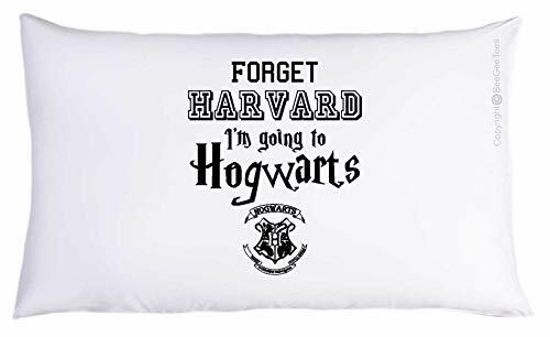Forget College I'm going to Funny Wizard Magic School Pillowcase (1 Queen Pillow