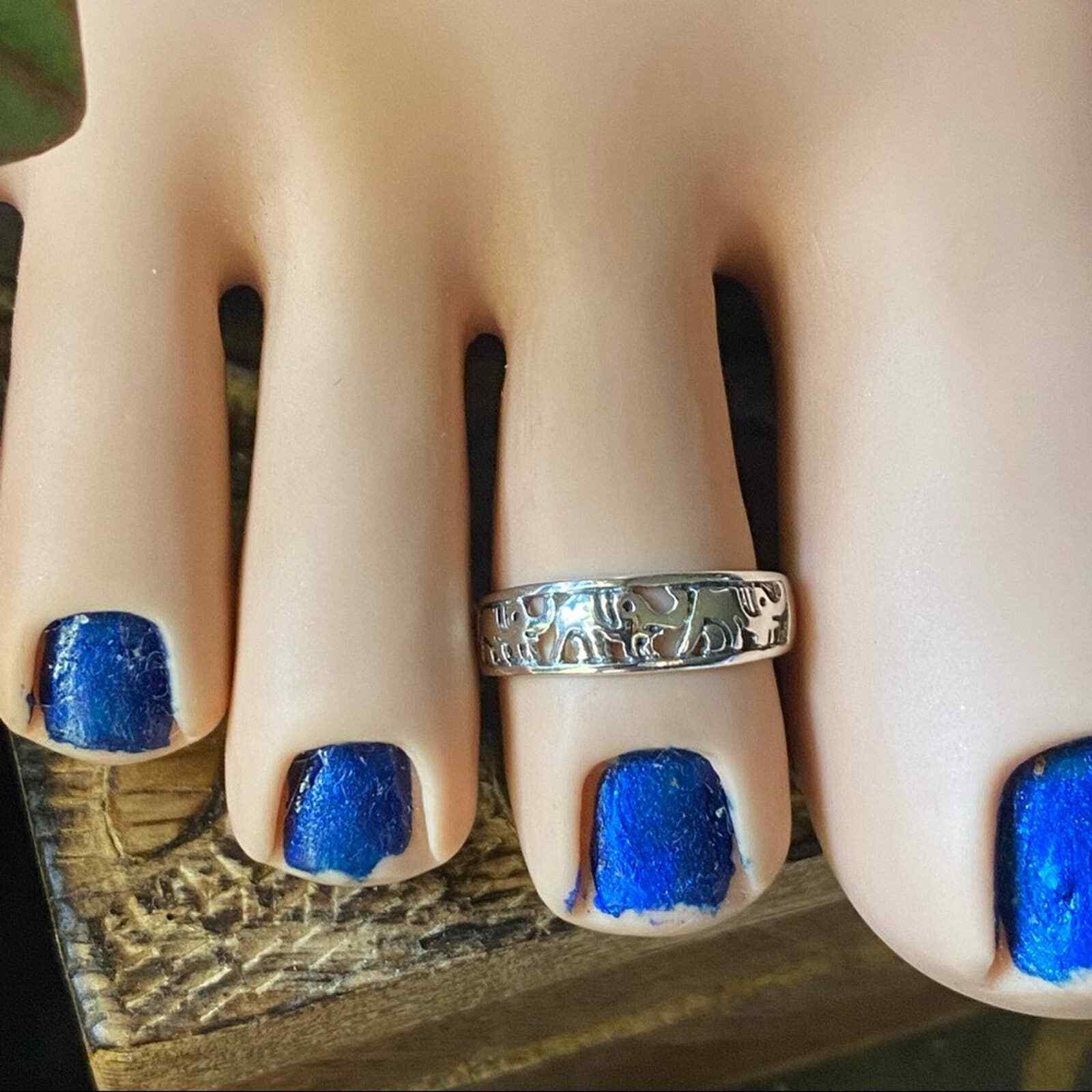 Elephant Sterling Silver Toe Ring