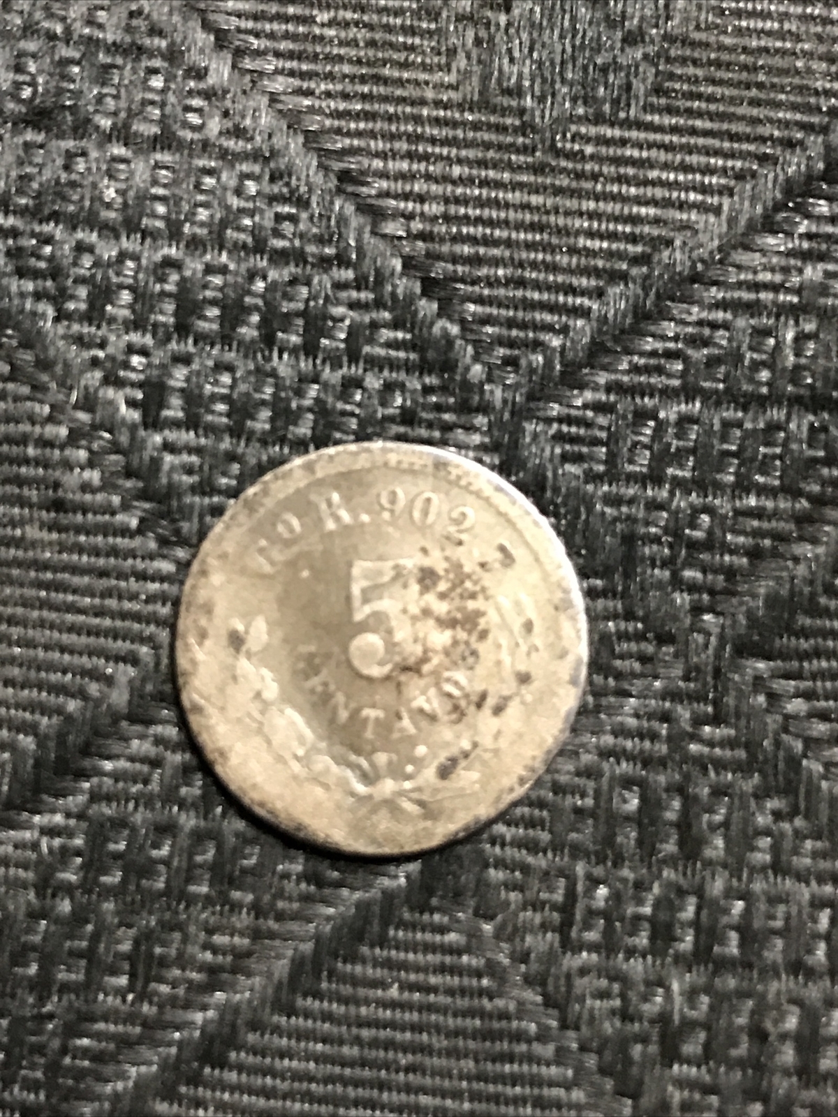 1888 Go R Mexico 5 Centavos, Km398.5, silver