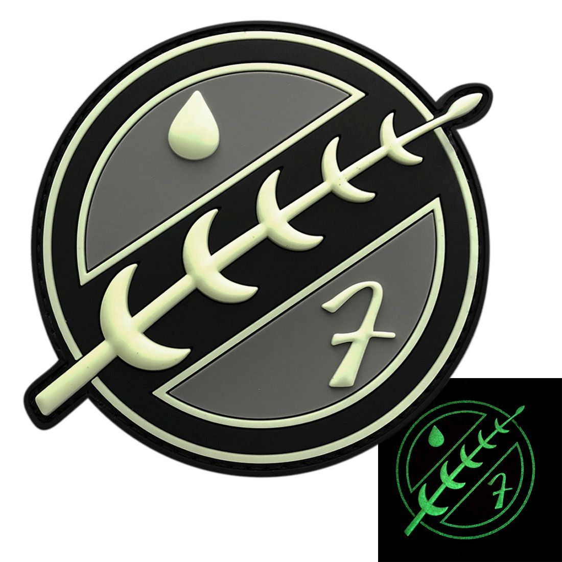 Crest Mandalorian Bounty Patch (GLOW DARK 3D-PVC Rubber)