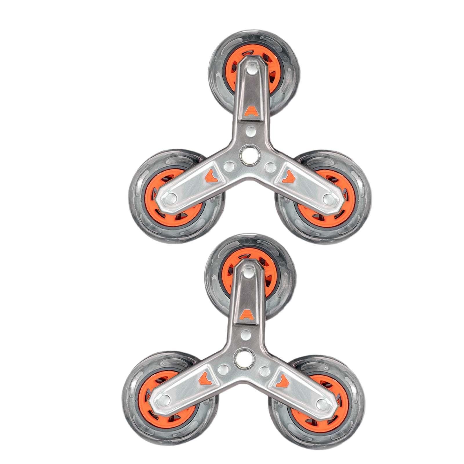 2X Stair Climbing Wheels Shopping Cart Wheels Replacement Accessories,Portabl...