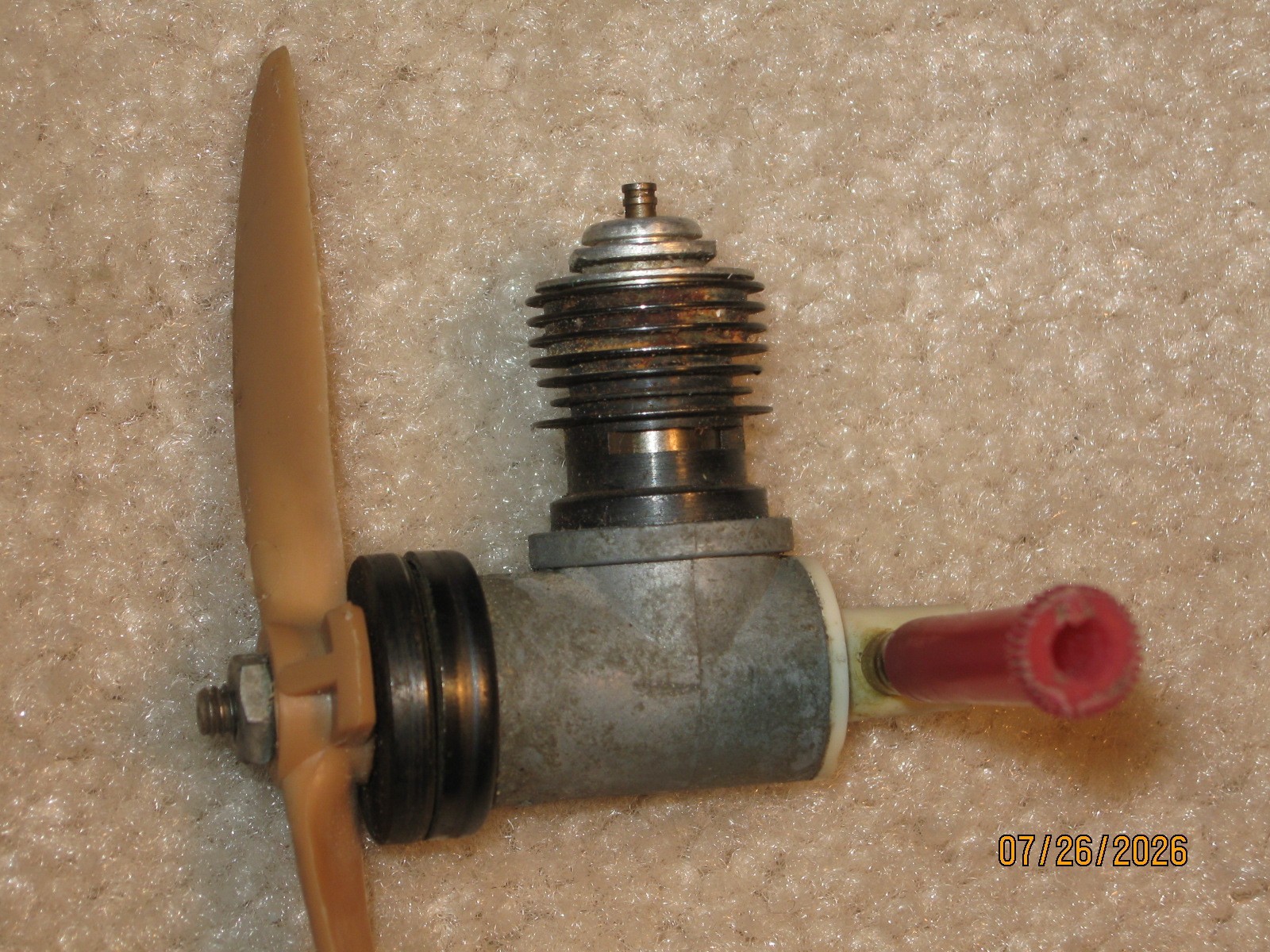 TESTORS .049 "PIPE BOMB" GLOW MODEL AIRPLANE ENGINE